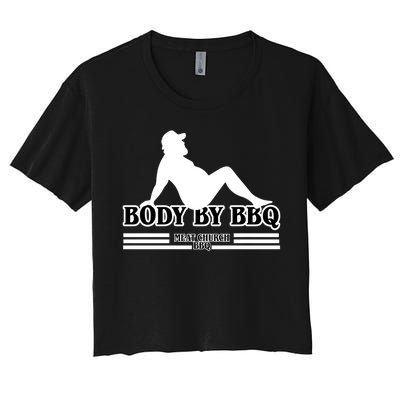 Body By BBQ Vintage Meat Church Women's Crop Top Tee