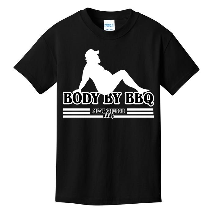 Body By BBQ Vintage Meat Church Kids T-Shirt