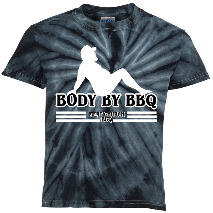 Body By BBQ Vintage Meat Church Kids Tie-Dye T-Shirt