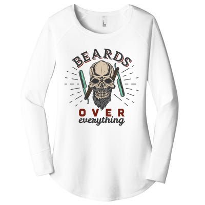 Beards Over Everything Women's Perfect Tri Tunic Long Sleeve Shirt