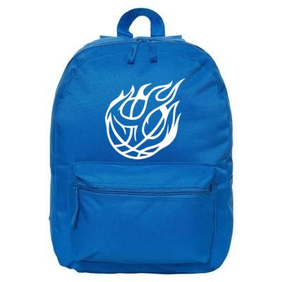 Basketball On Fire Gift Basketball Gift 16 in Basic Backpack