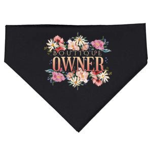 Boutique Owner Floral USA-Made Doggie Bandana