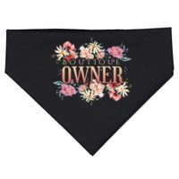 Boutique Owner Floral USA-Made Doggie Bandana