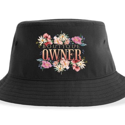 Boutique Owner Floral Sustainable Bucket Hat