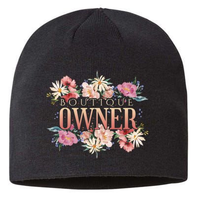 Boutique Owner Floral Sustainable Beanie