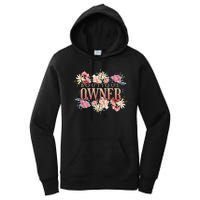 Boutique Owner Floral Women's Pullover Hoodie