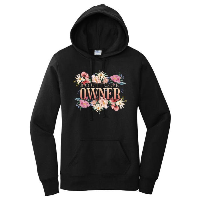 Boutique Owner Floral Women's Pullover Hoodie