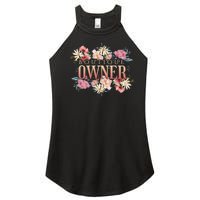 Boutique Owner Floral Women's Perfect Tri Rocker Tank