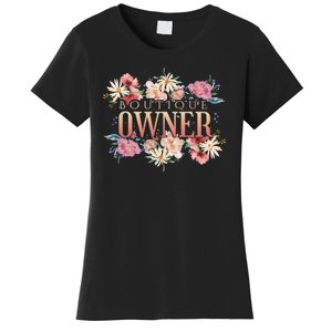 Boutique Owner Floral Women's T-Shirt