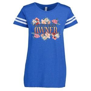 Boutique Owner Floral Enza Ladies Jersey Football T-Shirt