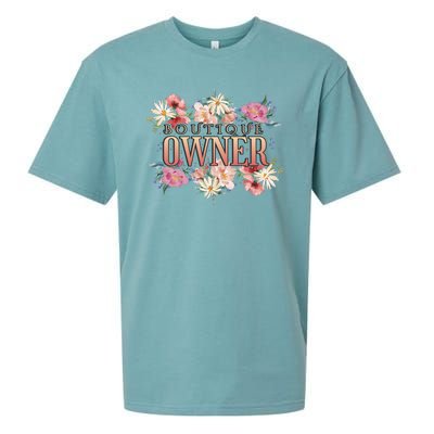 Boutique Owner Floral Sueded Cloud Jersey T-Shirt