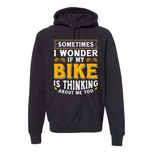 Biker Outfit Funny Motorcycle Quotes Accessories For Men Premium Hoodie