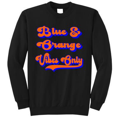 Blue Orange Football Team School Game Day Colors Sweatshirt