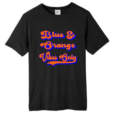 Blue Orange Football Team School Game Day Colors Tall Fusion ChromaSoft Performance T-Shirt