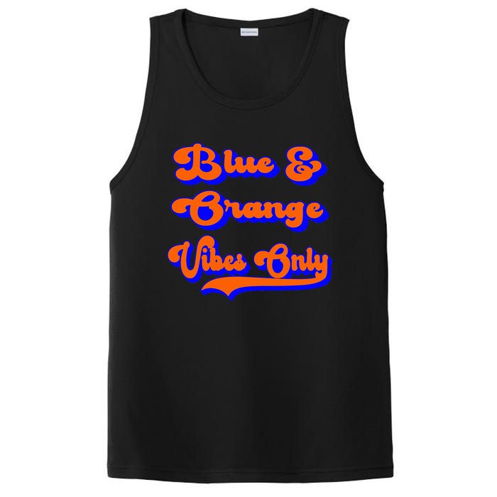 Blue Orange Football Team School Game Day Colors PosiCharge Competitor Tank