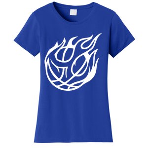 Basketball On Fire Gift Basketball Gift Women's T-Shirt