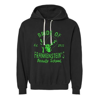 Bride Of Frankensteins Beauty School Garment-Dyed Fleece Hoodie