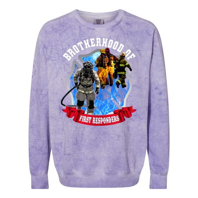 Brotherhood Of First Responders Colorblast Crewneck Sweatshirt