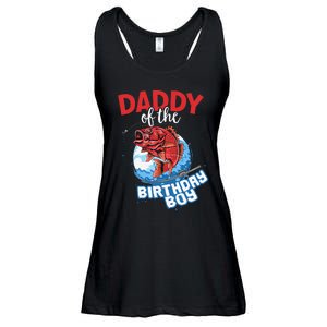 Big One Fishing Theme Daddy Of The Birthday Ladies Essential Flowy Tank