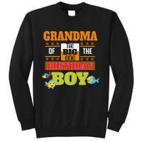 Big One Fishing Theme Grandma Of The Birthday Tall Sweatshirt