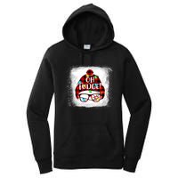 Bleached Ohfudge Funny Merry Christmas Red Plaid Women's Pullover Hoodie