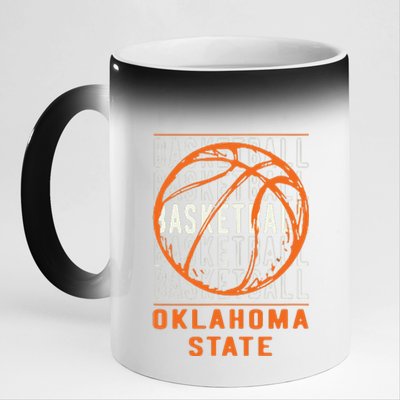 Basketball Oklahoma Funny 11oz Black Color Changing Mug