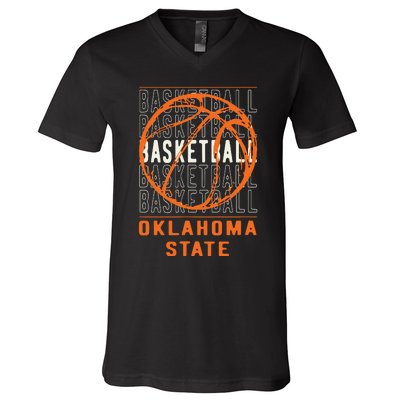 Basketball Oklahoma Funny V-Neck T-Shirt