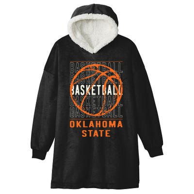 Basketball Oklahoma Funny Hooded Wearable Blanket