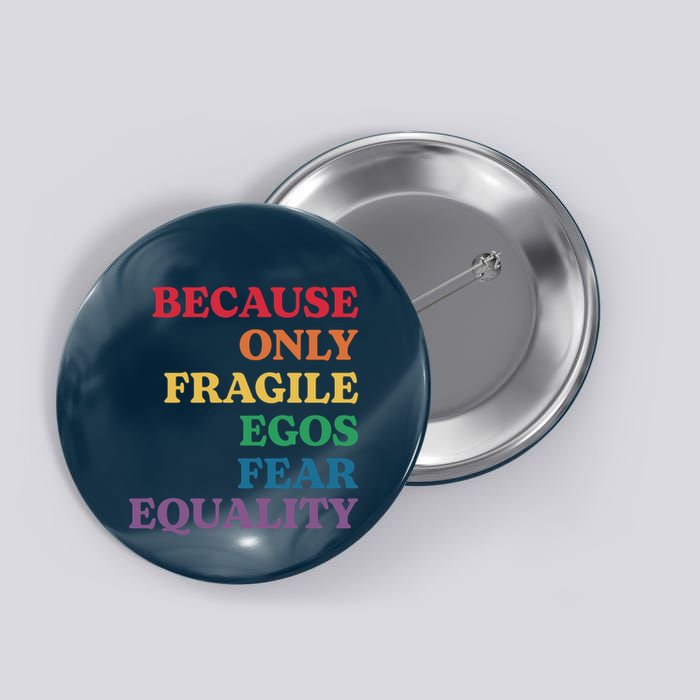Because Only Fragile Egos Fear Equality Button