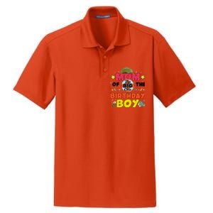 Big One Fishing Theme Mom Of The Birthday Funny Gift Dry Zone Grid Polo