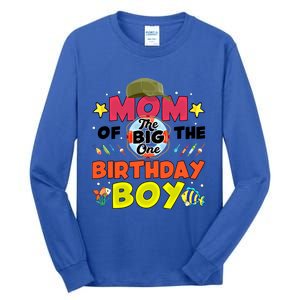 Big One Fishing Theme Mom Of The Birthday Funny Gift Tall Long Sleeve T-Shirt