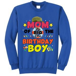 Big One Fishing Theme Mom Of The Birthday Funny Gift Tall Sweatshirt