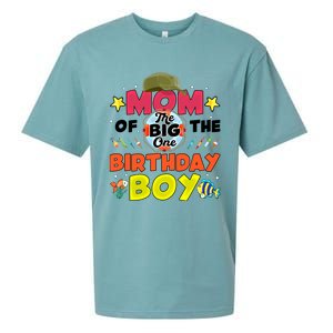 Big One Fishing Theme Mom Of The Birthday Funny Gift Sueded Cloud Jersey T-Shirt