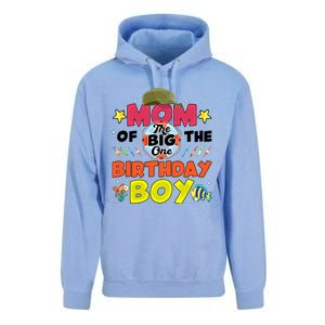 Big One Fishing Theme Mom Of The Birthday Funny Gift Unisex Surf Hoodie