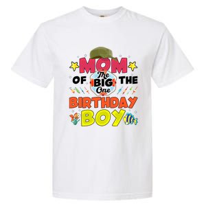 Big One Fishing Theme Mom Of The Birthday Funny Gift Garment-Dyed Heavyweight T-Shirt