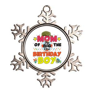 Big One Fishing Theme Mom Of The Birthday Funny Gift Metallic Star Ornament