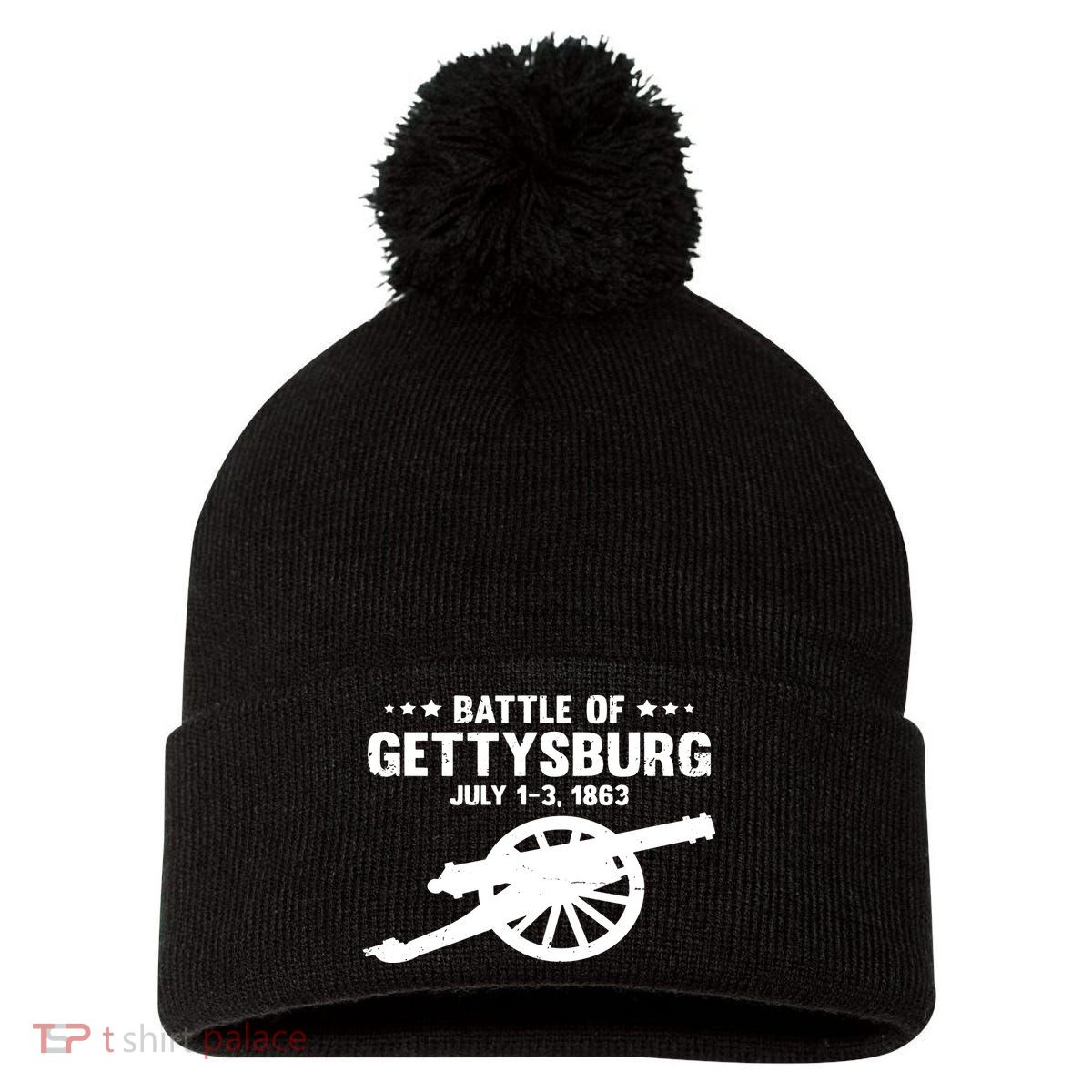 Battle Of Gettysburg | Battlefield US American Civil War Pom Pom 12in Knit Beanie