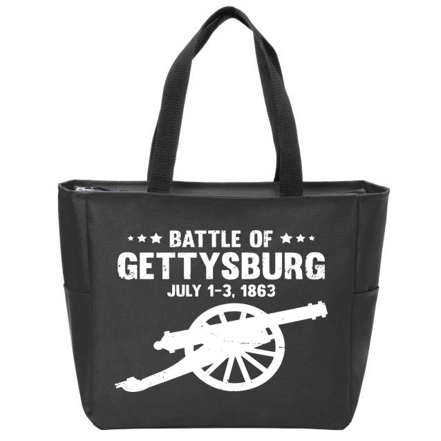 Battle Of Gettysburg | Battlefield US American Civil War Zip Tote Bag