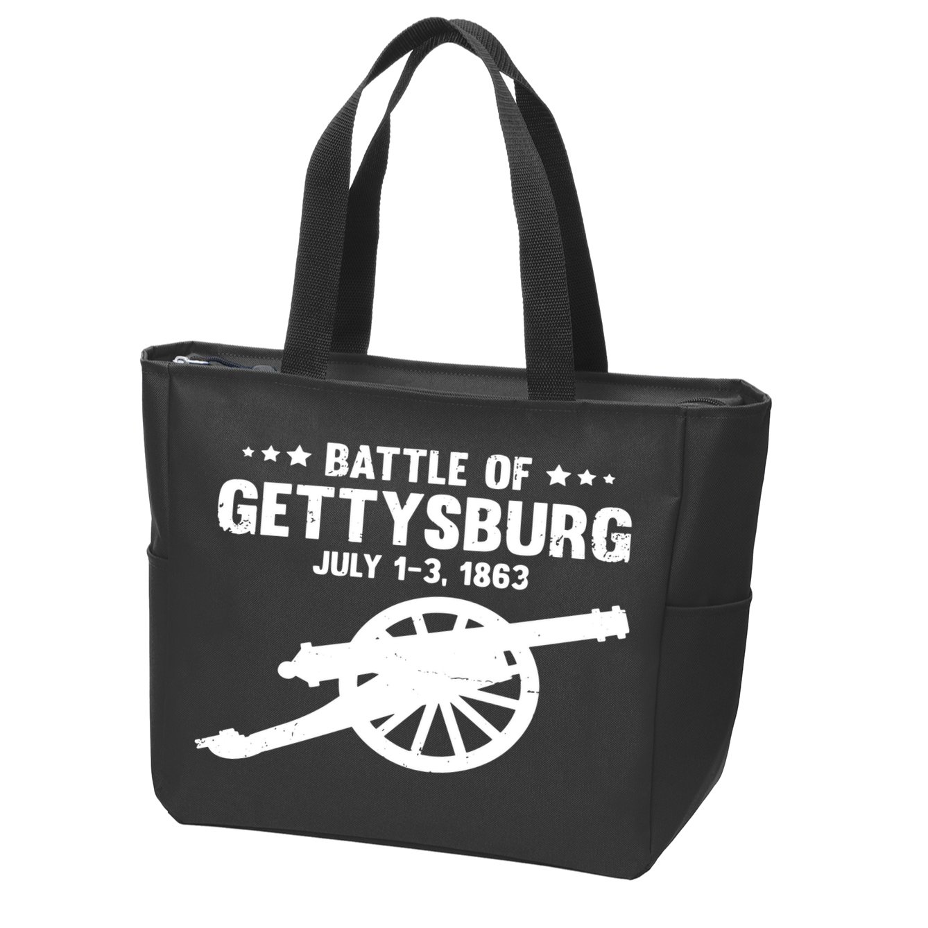 Battle Of Gettysburg | Battlefield US American Civil War Zip Tote Bag