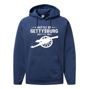 Battle Of Gettysburg | Battlefield US American Civil War Performance Fleece Hoodie