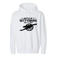 Battle Of Gettysburg | Battlefield US American Civil War Garment-Dyed Fleece Hoodie