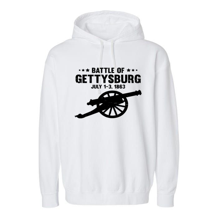 Battle Of Gettysburg | Battlefield US American Civil War Garment-Dyed Fleece Hoodie