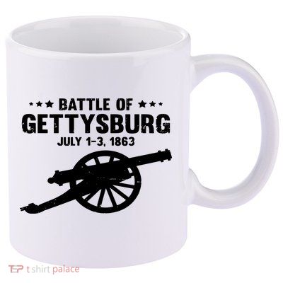 Battle Of Gettysburg | Battlefield US American Civil War 11oz C Handle Ceramic Mug