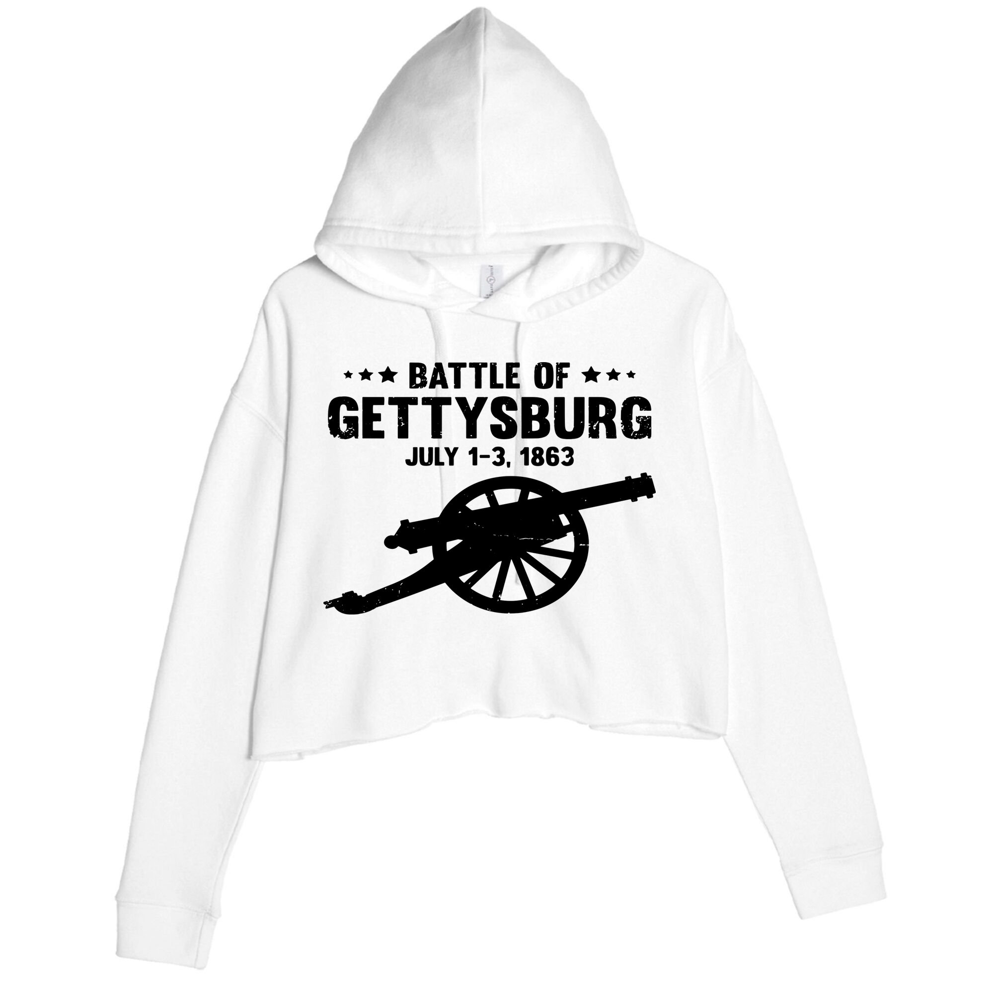 Battle Of Gettysburg | Battlefield US American Civil War Crop Fleece Hoodie