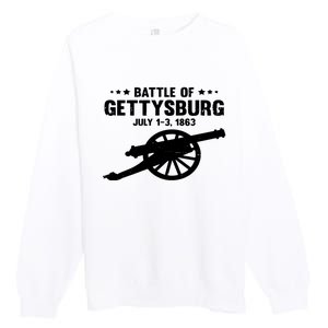 Battle Of Gettysburg | Battlefield US American Civil War Premium Crewneck Sweatshirt