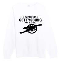 Battle Of Gettysburg | Battlefield US American Civil War Premium Crewneck Sweatshirt