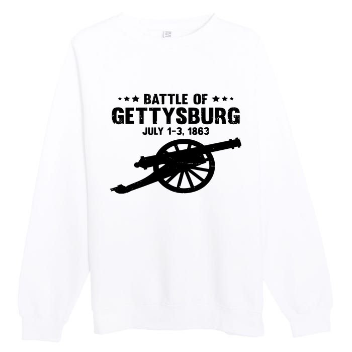 Battle Of Gettysburg | Battlefield US American Civil War Premium Crewneck Sweatshirt