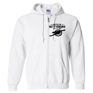 Battle Of Gettysburg | Battlefield US American Civil War Full Zip Hoodie