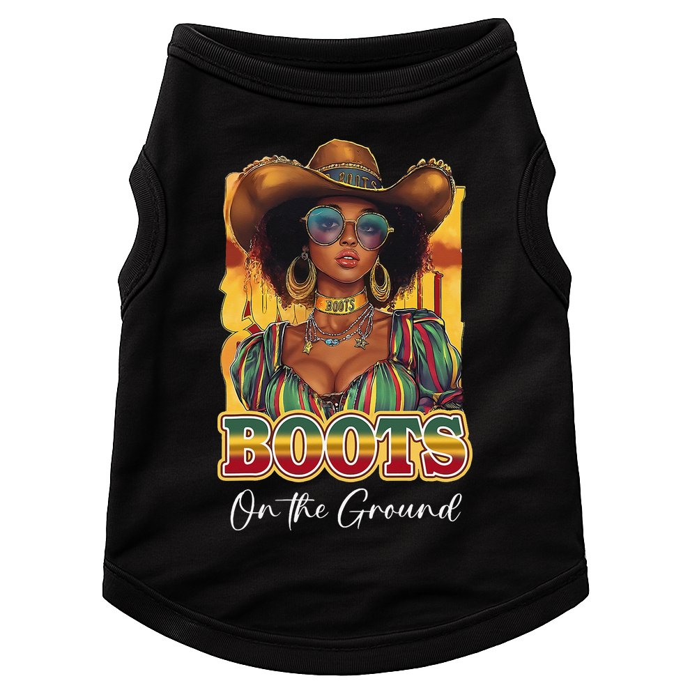 Boots On Ground Juneteenth Cowgirl Linedance Boots Western Doggie Tank