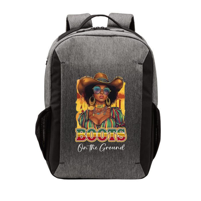 Boots On Ground Juneteenth Cowgirl Linedance Boots Western Vector Backpack